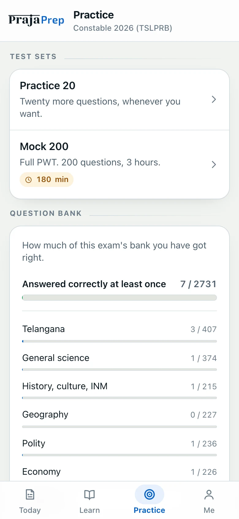 Practice and mock papers